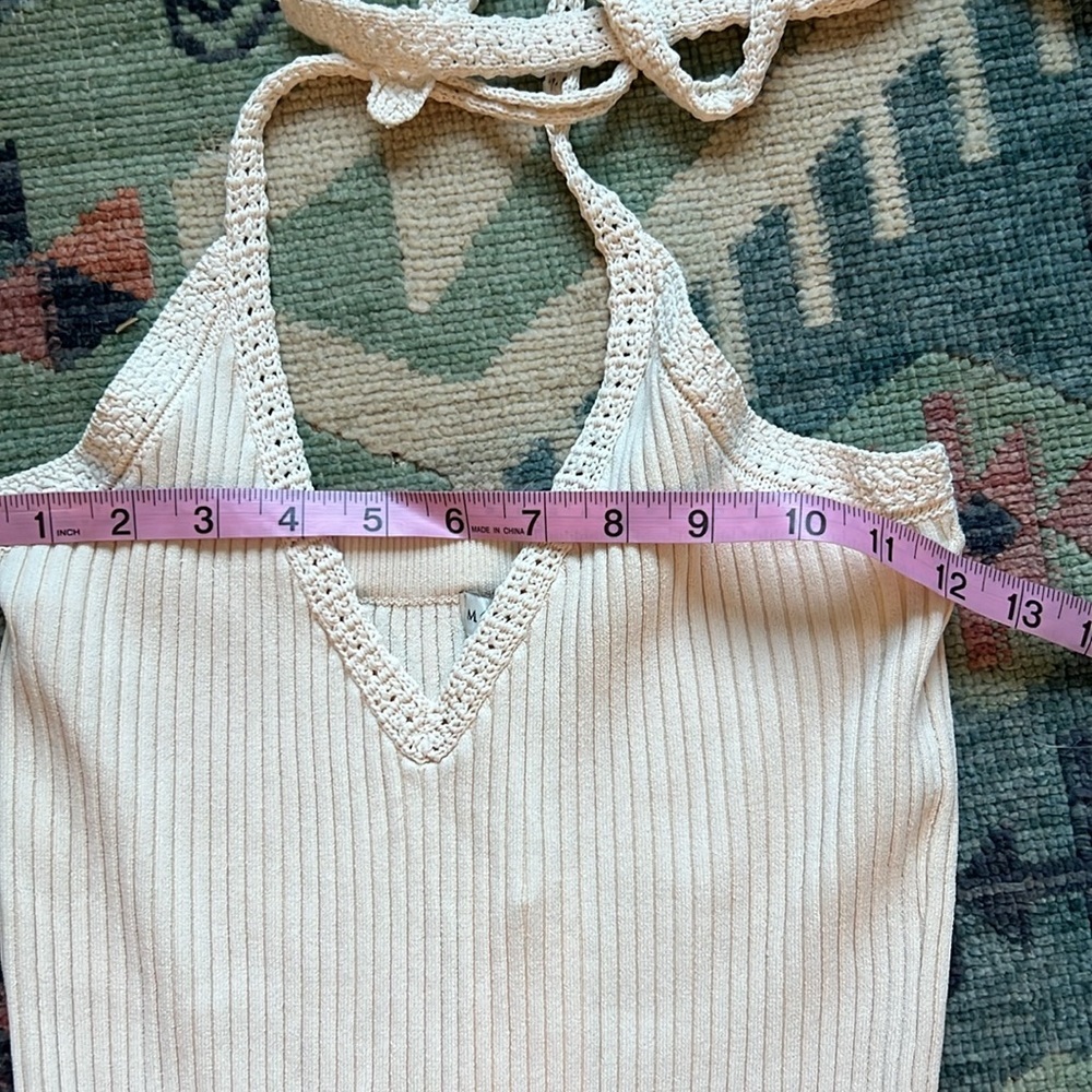 Moon River Ribbed Halter Dress - Picture 3 of 10
